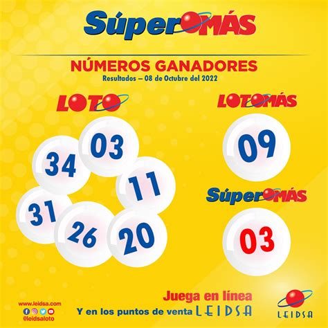 Leidsa 855 pm (Lunes a sbado); 355 pm (Domingo). . Leidsa loteria nacional resultados